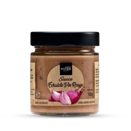 Sauce Echalote vin rouge - 180 g (Potier)