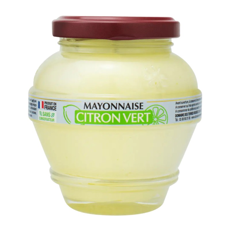 Mayonnaise au Citron Vert - 180 g (Terres Rouges)