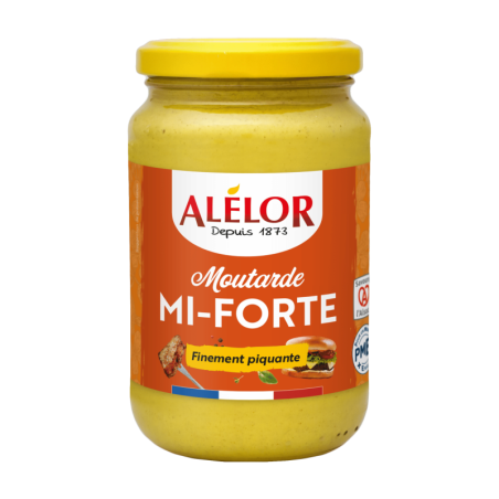 Moutarde Mi-forte - 350 g (Alélor)