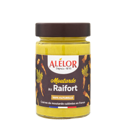 Moutarde au Raifort sans additif - 200 g (Alélor)