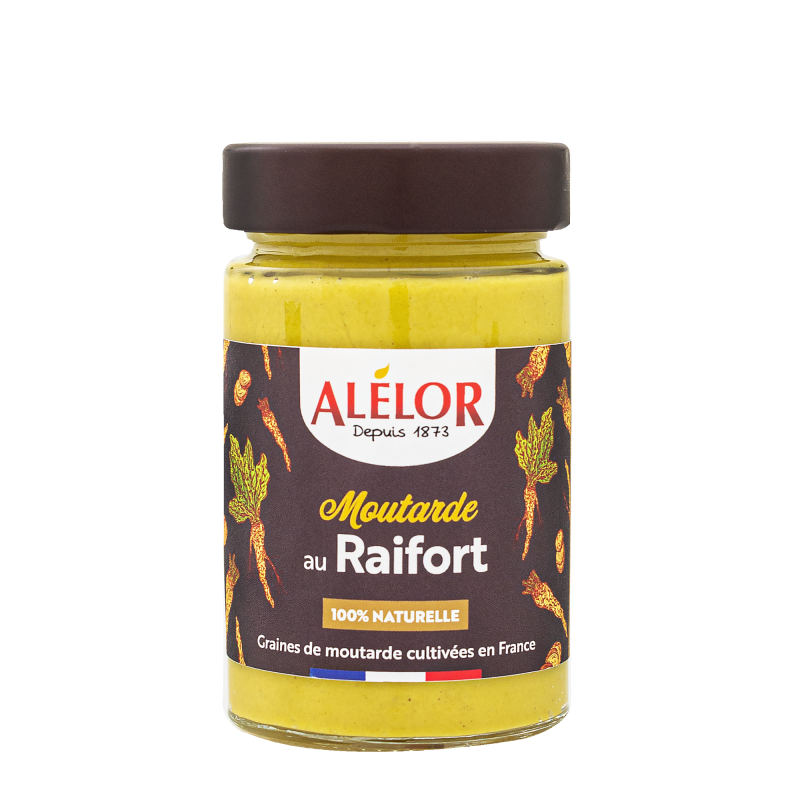Moutarde au Raifort sans additif - 200 g (Alélor)