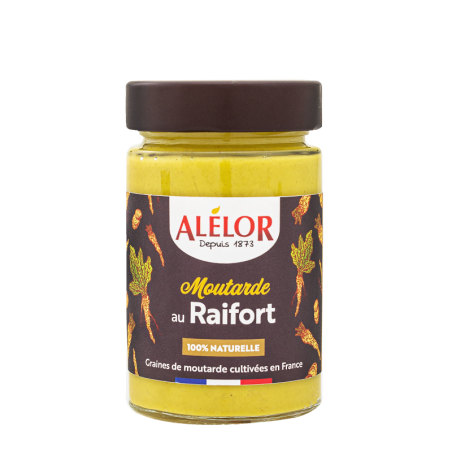Moutarde au Raifort sans additif - 200 g (Alélor)