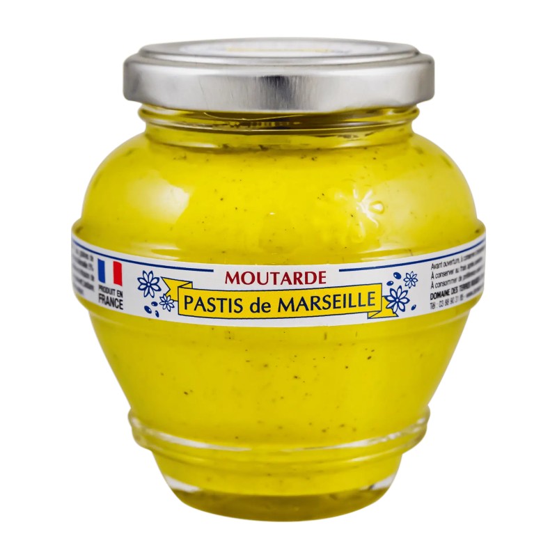 Moutarde au Pastis - 200 g (Terres Rouges)