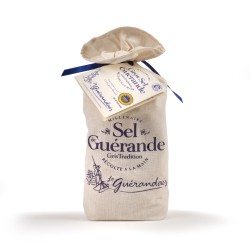 Sel gros IGP Guérande sac toile - 750 g (Le Guérandais)