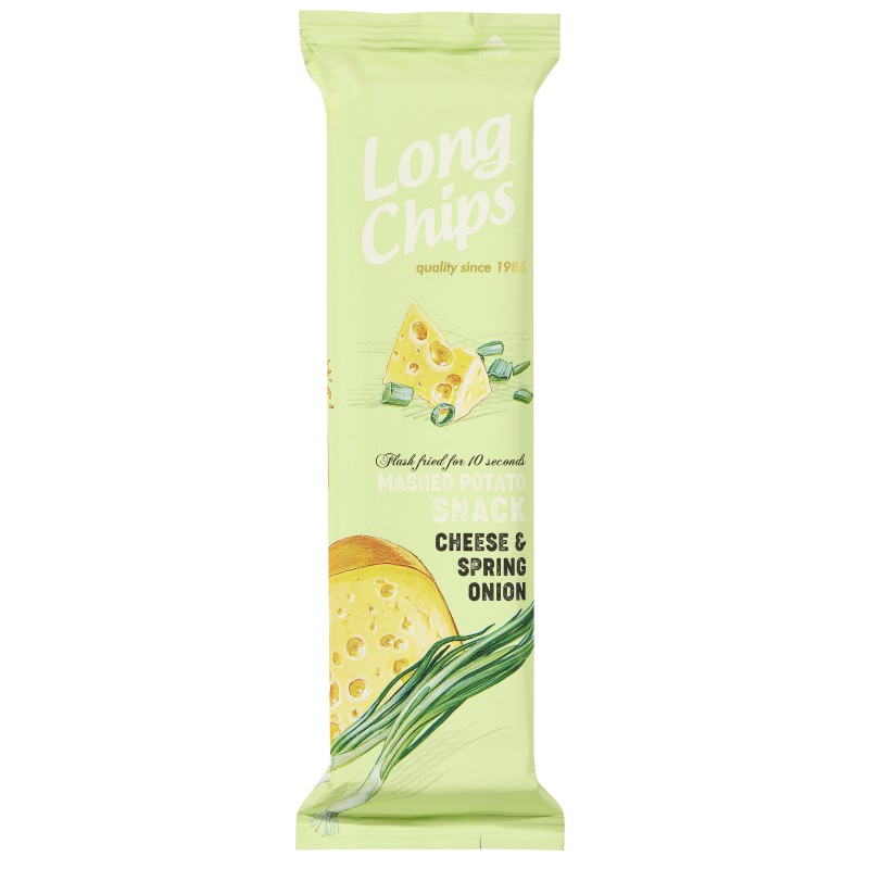 Chips Long Fromage & Oignons nouveaux - 75 g