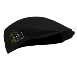 Casquette Boucher - Noir Polycoton 65/35 - 245 g/m² Noir _ Taille Unique Personnalisation sur demande