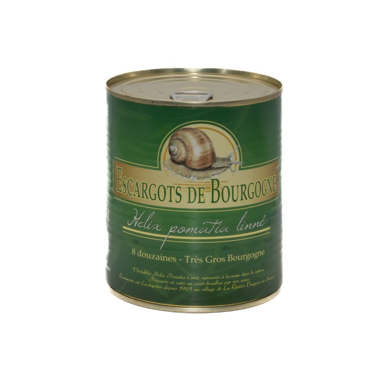 Escargots de Bourgogne (Helix Pomatia) - boîte 8 douzainesdisponible à la Maison Pollet de Toulouse
