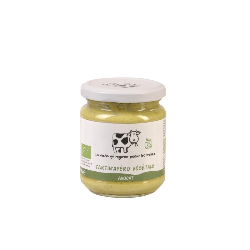Tartin'Apéro végétale Avocat bio - 190 g (La vache qui regarde passer les trains)