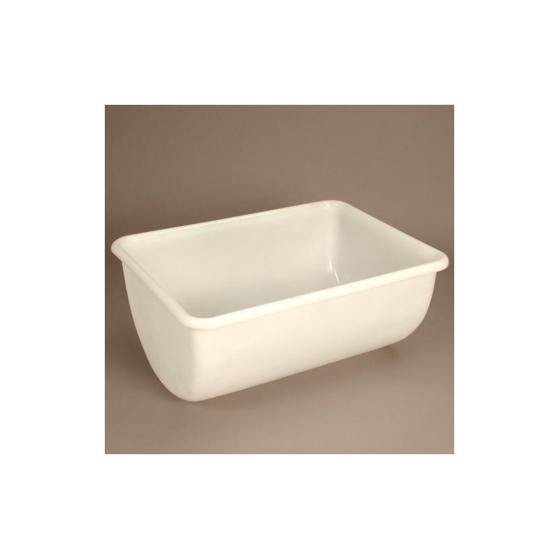 Bac Rectangulaire PEBD Blanc 10 L - 365x310x160 mm (Gilac)disponible à la Maison Pollet de Toulouse
