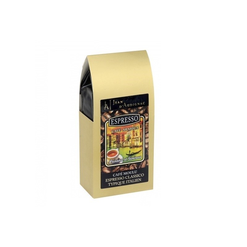 Café expresso Italien moulu - 250 g (Jean d'Audignac)disponible à la Maison Pollet de Toulouse