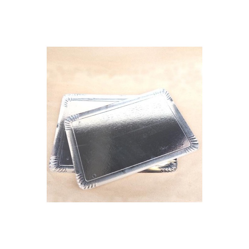 Plateau traiteur 28x42 cm - argent (x25)disponible à la Maison Pollet de Toulouse