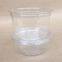 Pot à coulis PET 250 ml - Ø 117x44 mm - Cristal (x50)disponible à la Maison Pollet de Toulouse