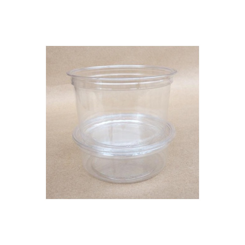 Pot à coulis PET 250 ml - Ø 117x44 mm - Cristal (x50)disponible à la Maison Pollet de Toulouse