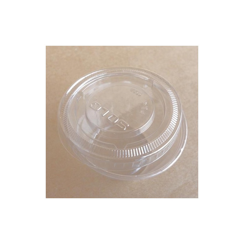 Couvercle PET pour pot à coulis - Ø 117 mm - Cristal (x50)disponible à la Maison Pollet de Toulouse