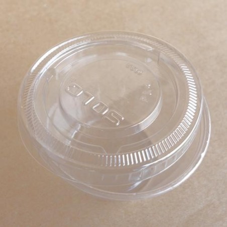 Couvercle PET pour pot à coulis - Ø 117 mm - Cristal (x50)disponible à la Maison Pollet de Toulouse