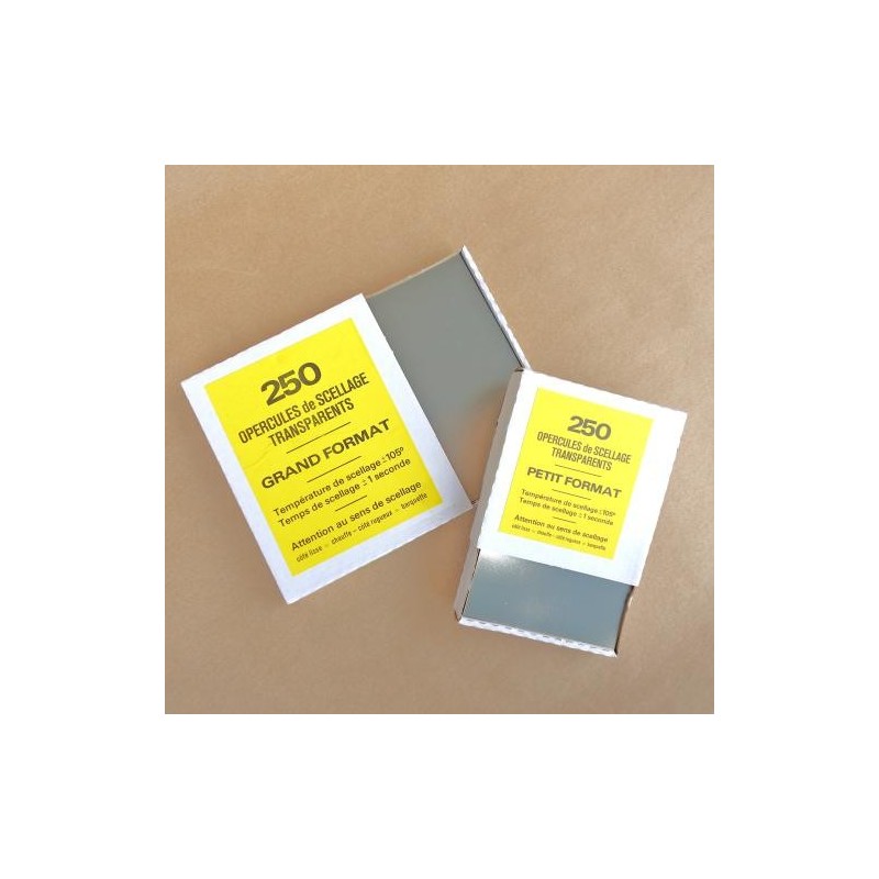 Opercule de scellage 100x150 mm - Transparent (x250)disponible à la Maison Pollet de Toulouse