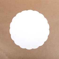 Rond cartonné festonné Ø 190 mm (x100)disponible à la Maison Pollet de Toulouse