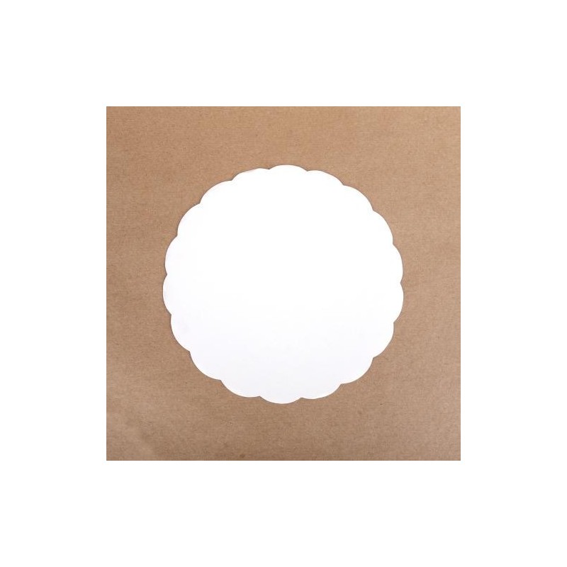 Rond cartonné festonné Ø 190 mm (x100)disponible à la Maison Pollet de Toulouse