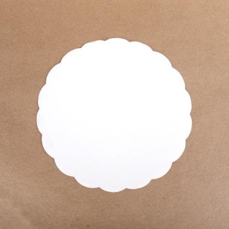 Rond cartonné festonné Ø 190 mm (x100)disponible à la Maison Pollet de Toulouse