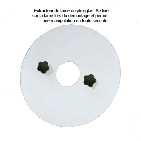 Extracteur de Lame tous modèles MR en plexi (préciser le modèle à la commande)disponible à la Maison Pollet de Toulouse