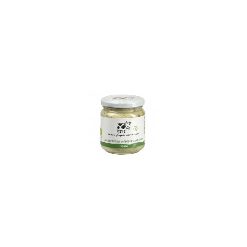 Tartin'Apéro Méditerranéenne bio Pesto - 190 g (La vache qui regarde passer les trains)disponible à la Maison Pollet de Toulouse