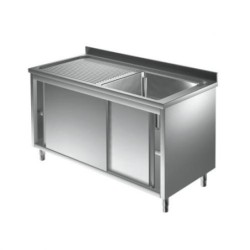 1600x700x880 mm - 1 Cuve de 800x500x375 mm - Plonge sur meuble + 1 égouttoir à gauchedisponible à la Maison Pollet de Toulouse