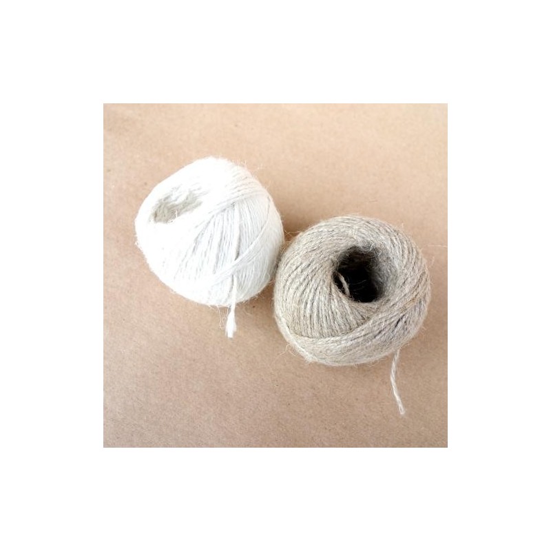 Ficelle Lin non polie Blanche 3,5/3 - 100 gdisponible à la Maison Pollet de Toulouse