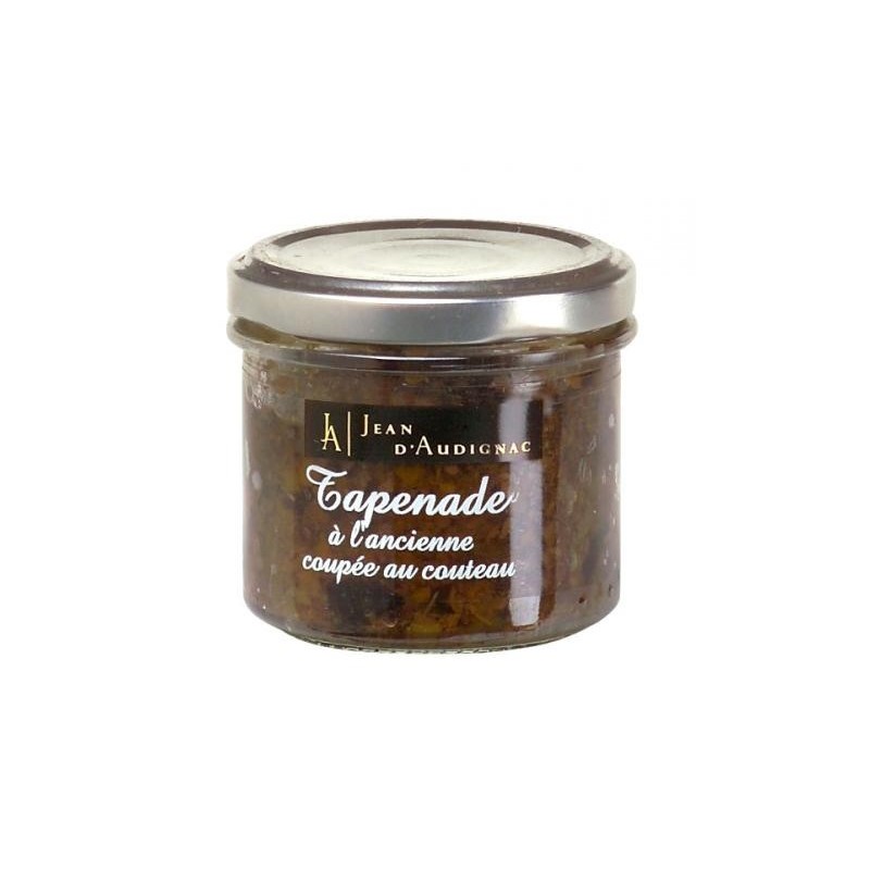 Tapenade à l'ancienne coupée au couteau - 100 g (Jean d'Audignac)disponible à la Maison Pollet de Toulouse
