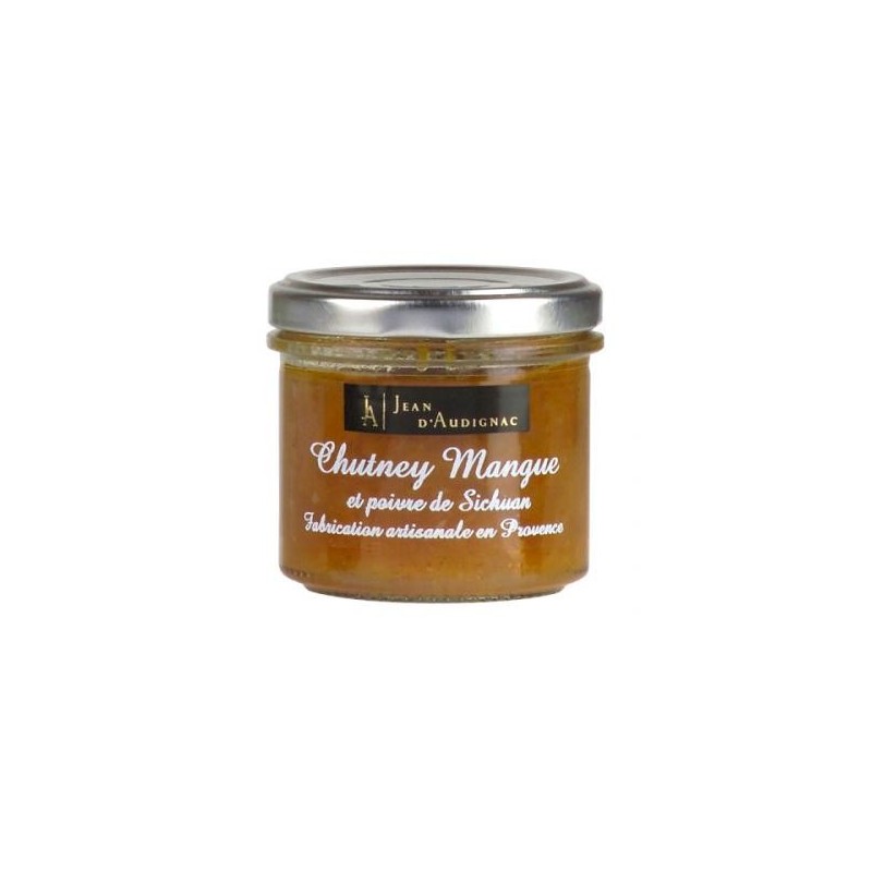 Chutney mangue, gingembre et poivre de Sichuan - 100 g (Jean d'Audignac)