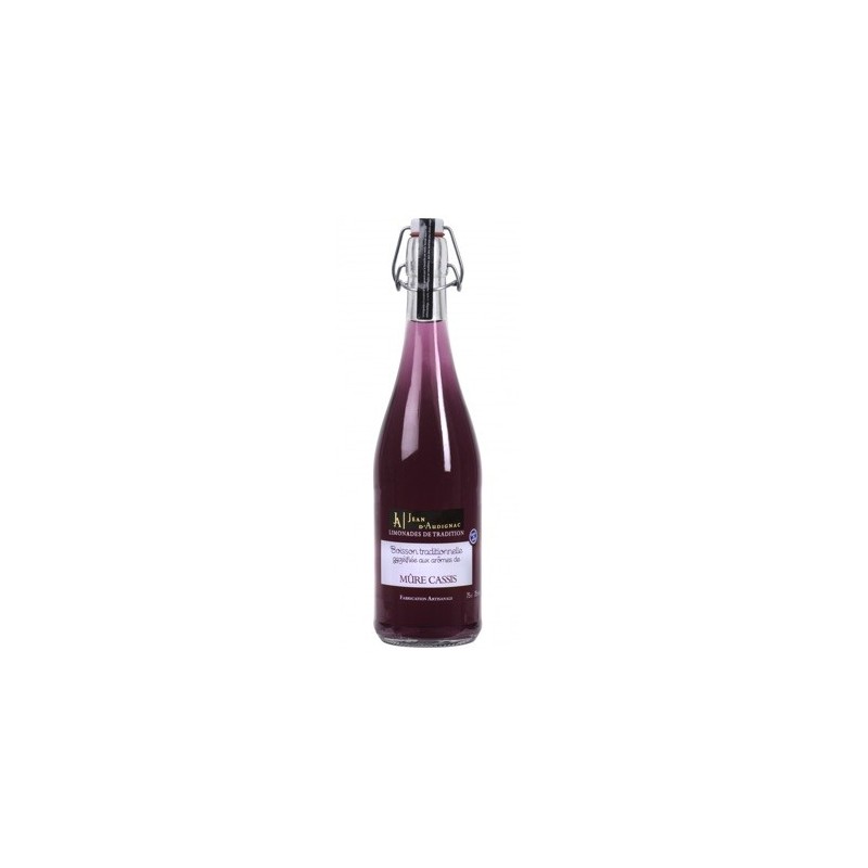 Limonade artisanale Mûre Cassis - 75 cl (Jean d'Audignac)disponible à la Maison Pollet de Toulouse