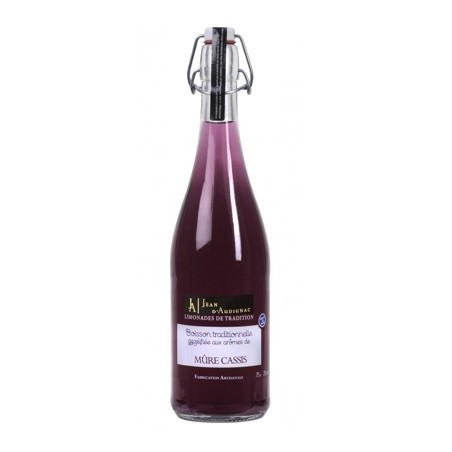 Limonade artisanale Mûre Cassis - 75 cl (Jean d'Audignac)disponible à la Maison Pollet de Toulouse