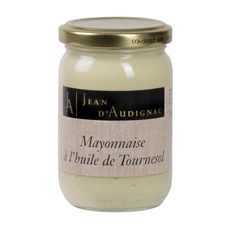 Mayonnaise à l'huile de tournesol - 180 g (Jean d'Audignac)disponible à la Maison Pollet de Toulouse