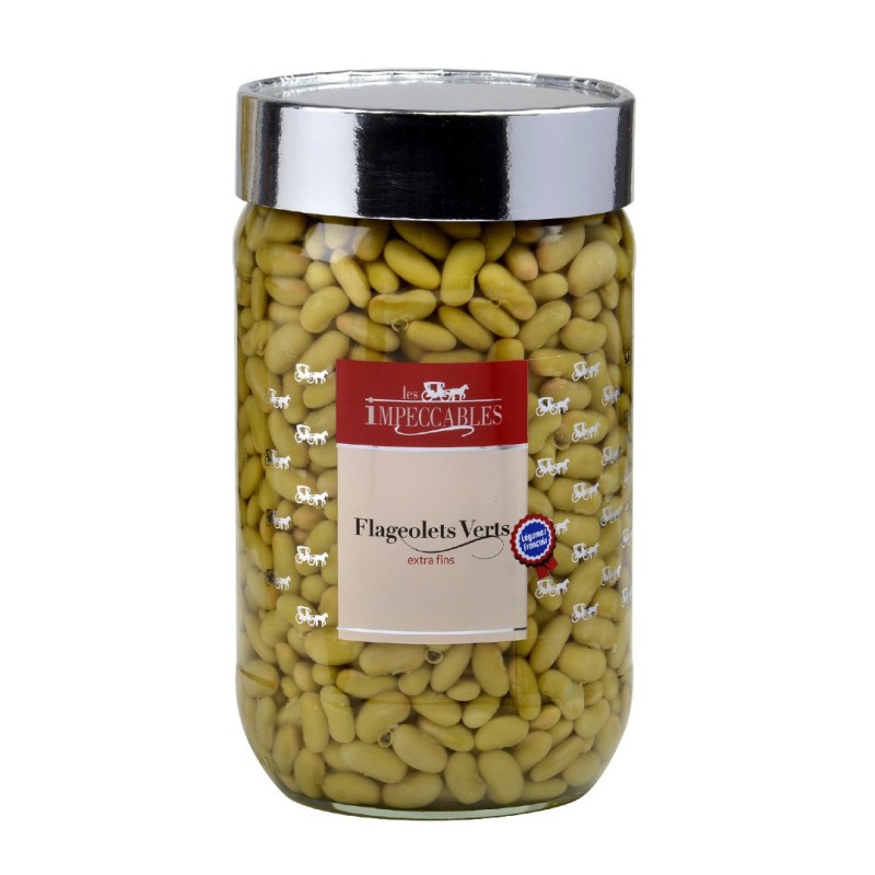 Flageolets verts extra-fins - 72 cl (Impeccables)disponible à la Maison Pollet de Toulouse