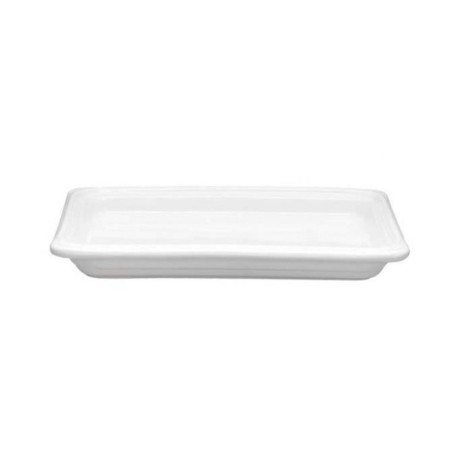 Plat grès Blanc 325x265x40 mm - Gastronorm 1/2 - 1.1 L (Emile Henry)disponible à la Maison Pollet de Toulouse