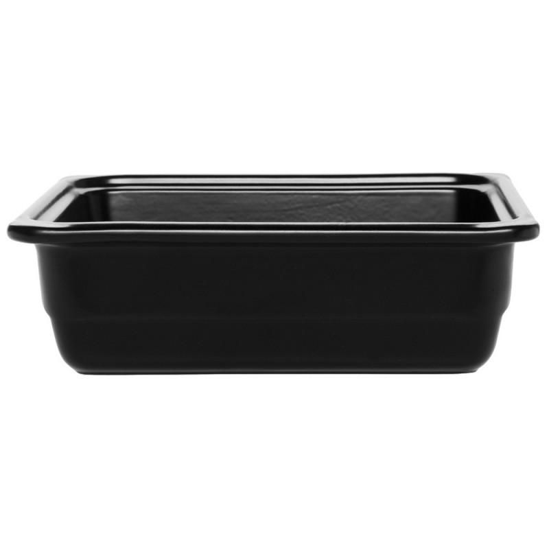 Plat grès Noir 325x265x100 mm - Gastronorm 1/2 - 4.4 L (Emile Henry)disponible à la Maison Pollet de Toulouse