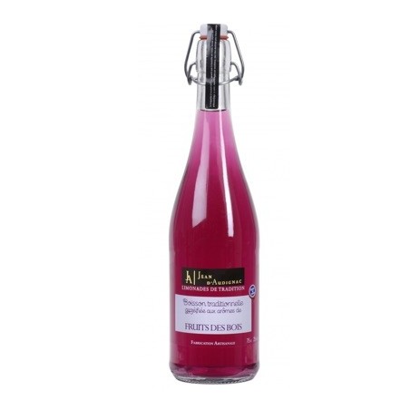 Limonade artisanale Fruits des Bois - 75 cl (Jean d'Audignac)disponible à la Maison Pollet de Toulouse