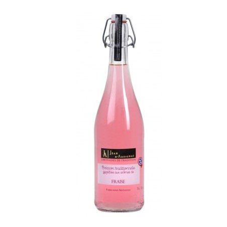 Limonade artisanale Fraise - 75 cl (Jean d'Audignac)disponible à la Maison Pollet de Toulouse