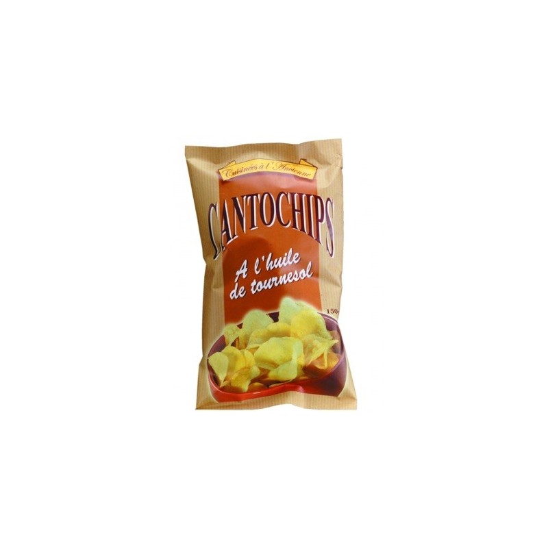 Chips à l'ancienne à l'huile de tournesol sachet aluminium - 150 g (Canto)disponible à la Maison Pollet de Toulouse