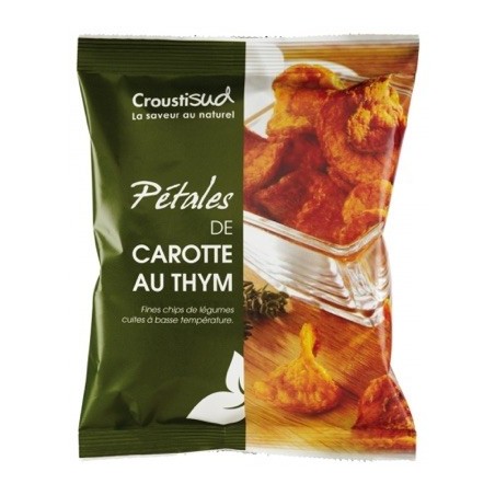 Pétales de Carotte au thym Bio - 70 g (Croustisud)disponible à la Maison Pollet de Toulouse