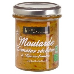 Moutarde Bio Tomates séchées et épices fumées - 175 g (Jean d'Audignac)disponible à la Maison Pollet de Toulouse