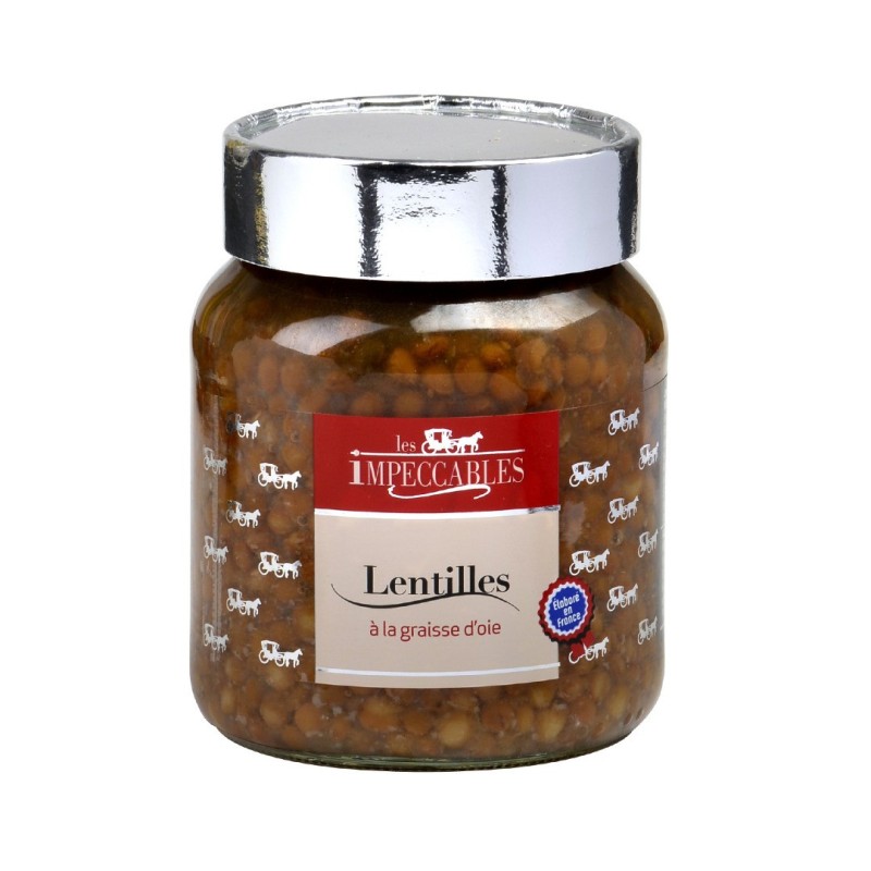 Lentilles à la graisse d'oie - 37 cl (Impeccables)disponible à la Maison Pollet de Toulouse