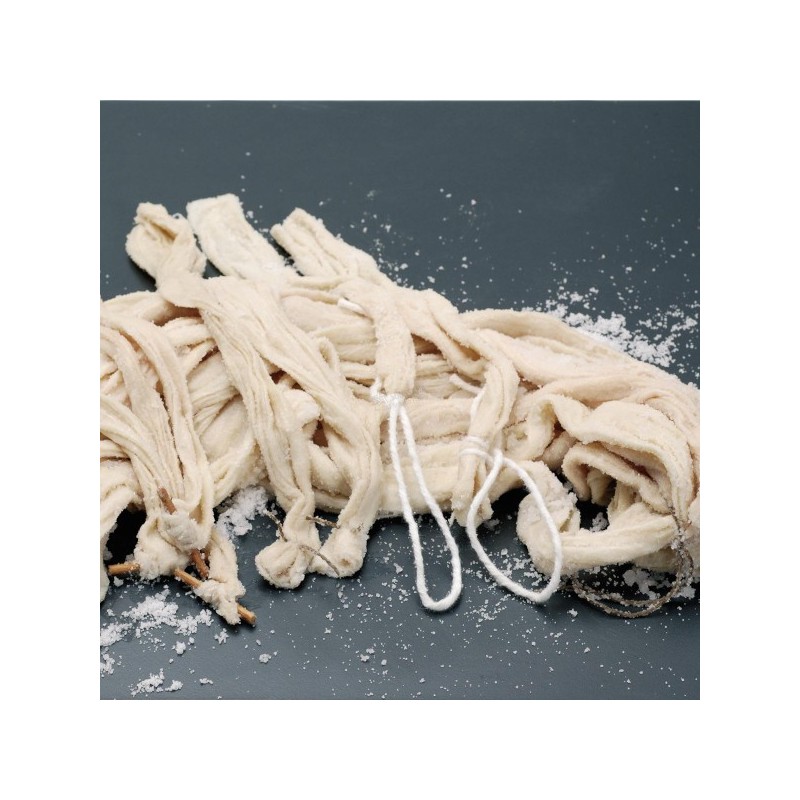 Porc 56/60 - boyaux suivant de 27 cm attaché au sel secdisponible à la Maison Pollet de Toulouse