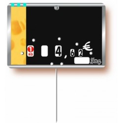 Etiquette : Métallic Fromage neutre - 7x10 cm (avec roulettes & pique inox)disponible à la Maison Pollet de Toulouse