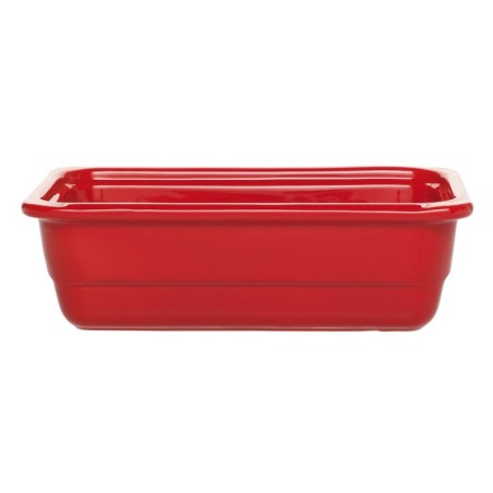 Plat grès Rouge cerise 325x175x100 mm - Gastronorm 1/3 - 2.5 L (Emile Henry)disponible à la Maison Pollet de Toulouse
