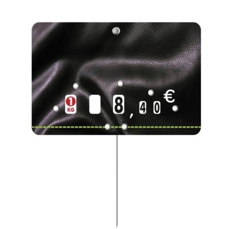 Etiquette : Presto neutre - 7x10 cm (avec roulettes & pique inox)disponible à la Maison Pollet de Toulouse