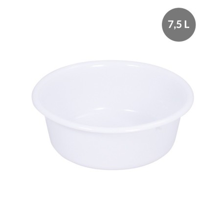 Cuvette 7.5 L PEBD Blanc - Ø 350x125 mm (Gilac)disponible à la Maison Pollet de Toulouse