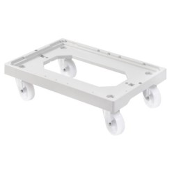 Socle 4 roues pivotantes PA Gris chape Acier - 613x414x172 mmdisponible à la Maison Pollet de Toulouse