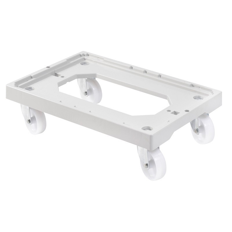 Socle 4 roues pivotantes PA Gris chape Acier - 613x414x172 mmdisponible à la Maison Pollet de Toulouse