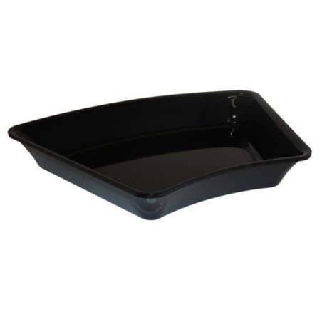 Plat Plexi noir - 400x265x50 mm - Angle arrondi 45°disponible à la Maison Pollet de Toulouse