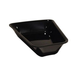 Plat Plexi noir - 265x122x50 mm - Angle arrondi 22,5°disponible à la Maison Pollet de Toulouse